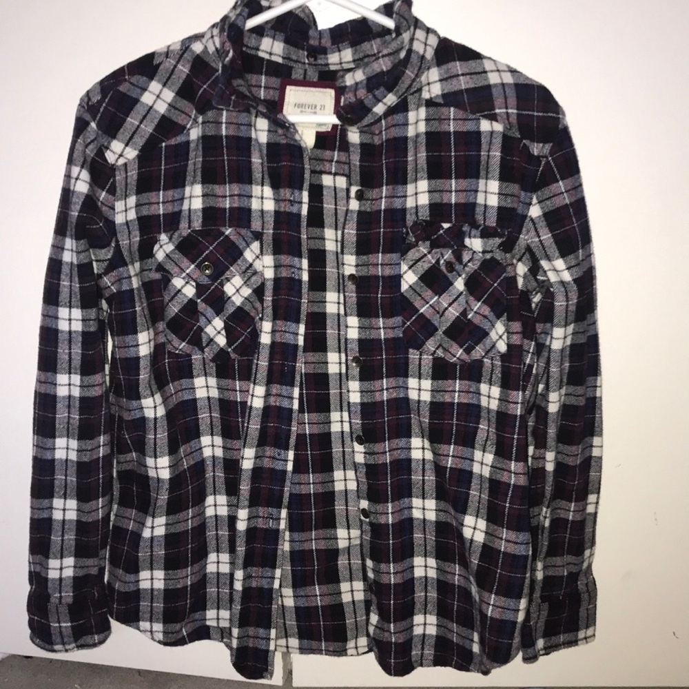 Purple/maroon flannel from forever 21